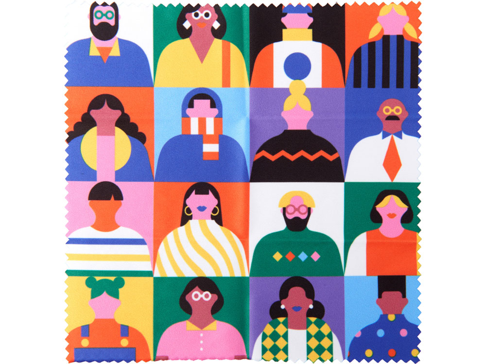 Салфетка для протирания очков с возможностью полноцветной печати — изображение 2