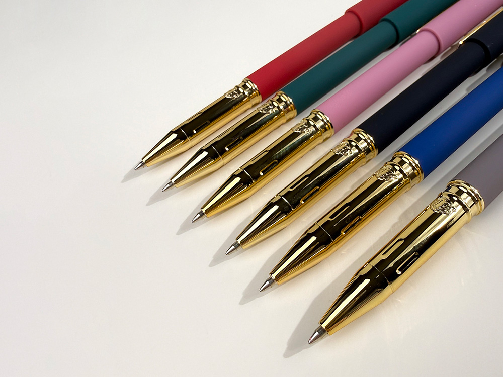 Ручка пластиковая шариковая Parliament, 0,7 мм, синие чернила, зеленый/золотистый — изображение 8