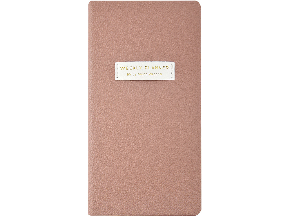 Еженедельник недатированный А6 Morandi. Пыльная роза с нашивкой, пыльно-розовый — изображение 2