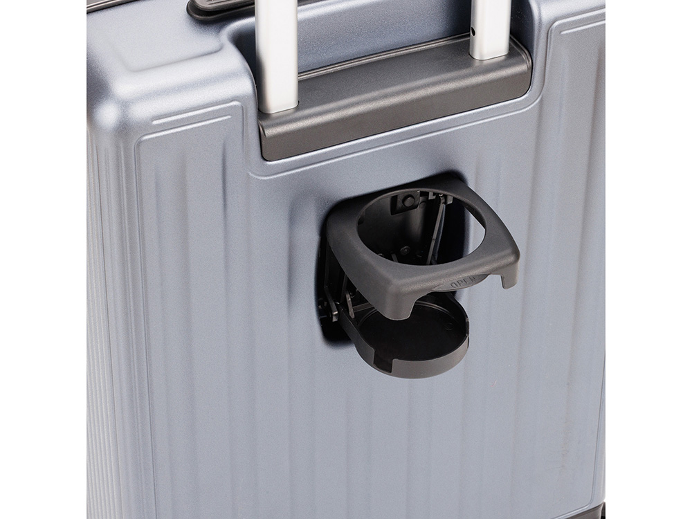 Чемодан TORBER БАЙКАЛ, тёмно-серый металлик, поликарбонат, 37,5 x 20 х 54 см, 37 л — изображение 13