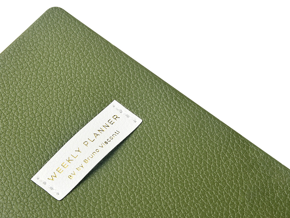Еженедельник недатированный А6 Verde с нашивкой, зеленый — изображение 3