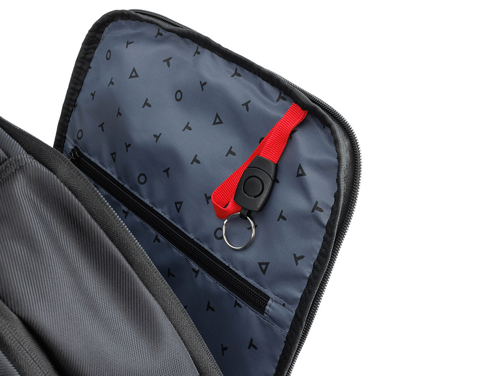 Рюкзак TORBER ВОЯЖ c отделением для ноутбука 17'', черный, полиэстер 900D, 31х17х44 см, 18 л — изображение 6