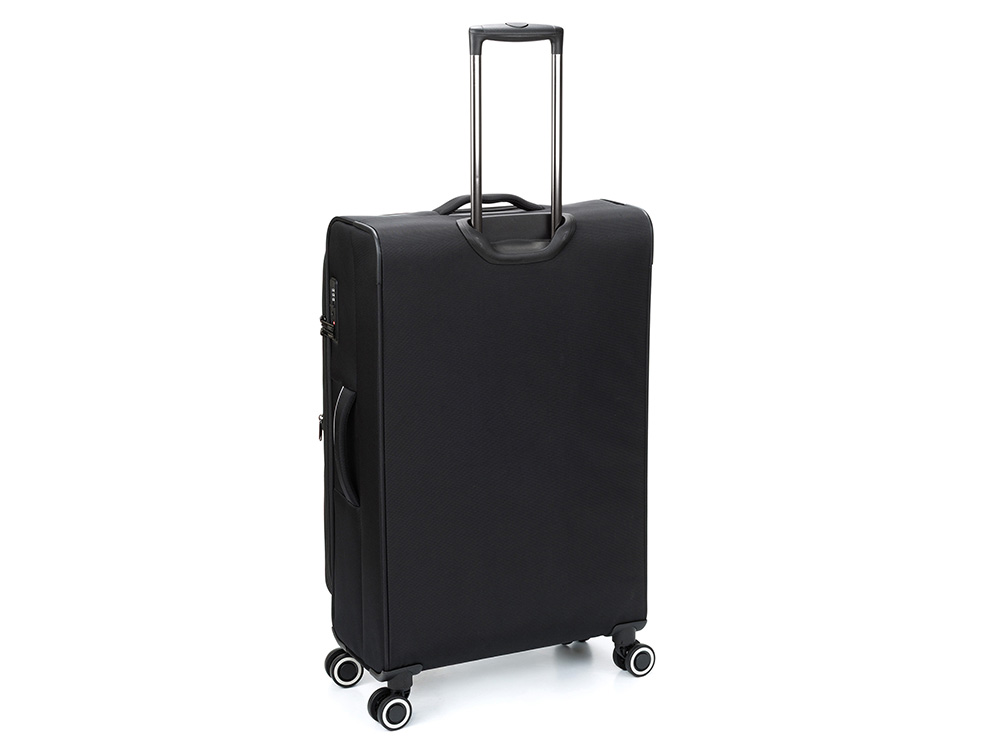 Чемодан TORBER НЕРО, чёрный, переработанный ПЭТ, 48 х 28 х 79 см, 90 л — изображение 3