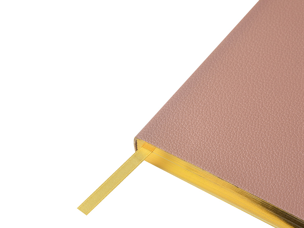 Ежедневник недатированный А5 Morandi. Пыльная роза с нашивкой, пыльно-розовый — изображение 4