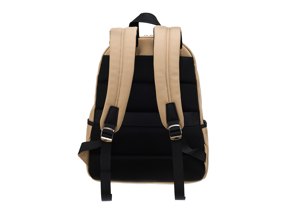Рюкзак TORBER НОВА с отделением для ноутбука 14.1, бежевый, полиэстер, 31,5 х 12,5 х 39,5 см — изображение 4
