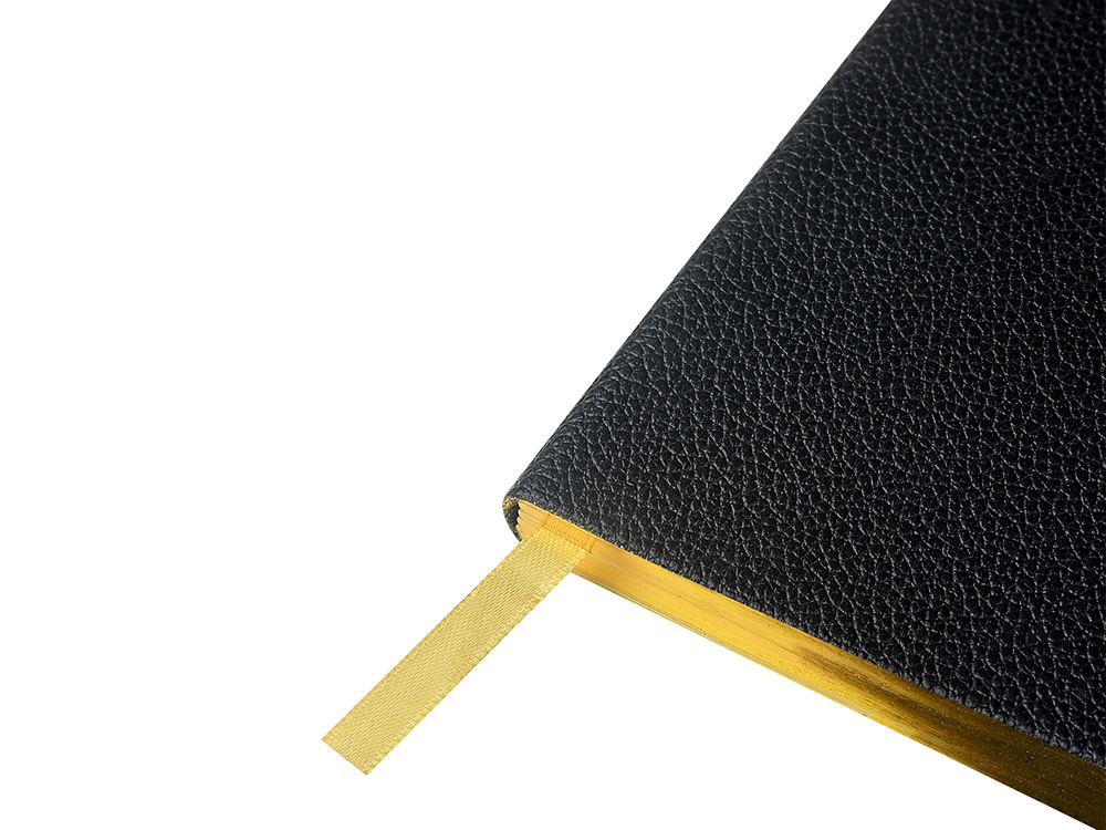 Еженедельник недатированный А6 Black с нашивкой, черный — изображение 4