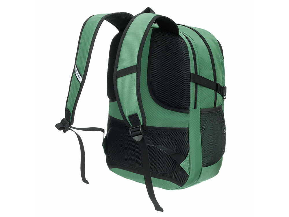 Рюкзак TORBER МЕГАПОЛИС с отделением для ноутбука 16, зеленый, полиэстер, 47 х 34 x 28 см — изображение 3