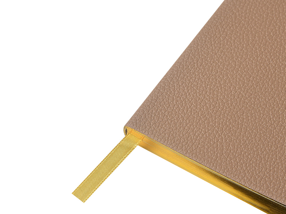 Еженедельник недатированный А6 Total beige с нашивкой, бежевый — изображение 4