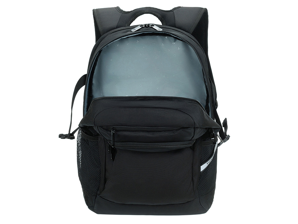 Рюкзак TORBER МЕГАПОЛИС с отделением для ноутбука 16, чёрный, полиэстер, 47 х 34 x 28 см — изображение 6