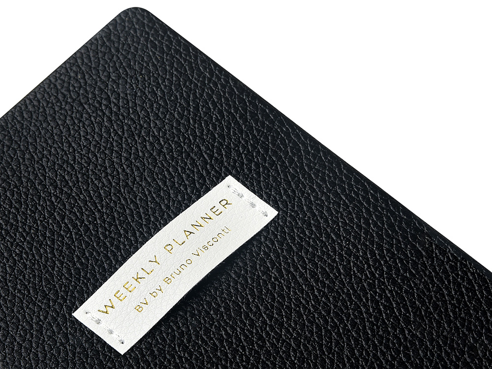 Еженедельник недатированный А6 Black с нашивкой, черный — изображение 3