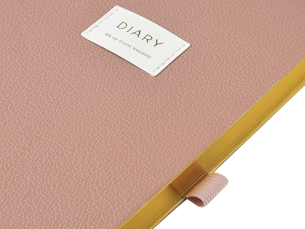 Ежедневник недатированный А5 Morandi. Пыльная роза с нашивкой, пыльно-розовый — изображение 6