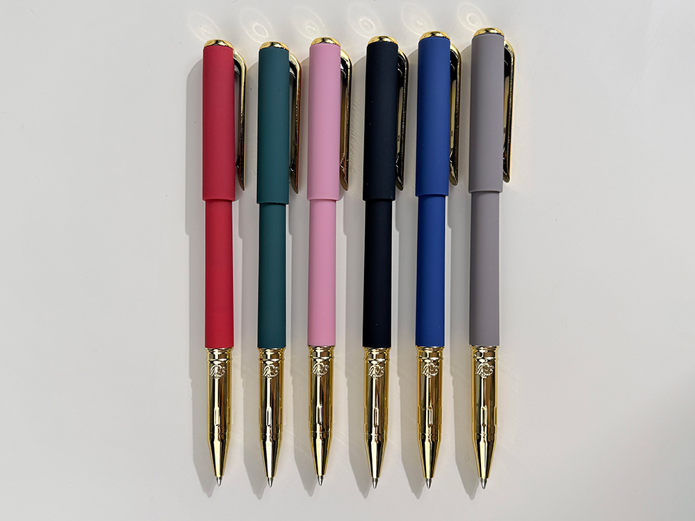 Ручка пластиковая шариковая Parliament, 0,7 мм, синие чернила, зеленый/золотистый — изображение 7