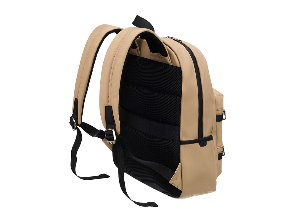 Рюкзак TORBER НОВА с отделением для ноутбука 14.1, бежевый, полиэстер, 31,5 х 12,5 х 39,5 см — изображение 3