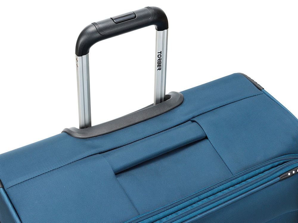Чемодан TORBER ВИВИ, синий, полиэстер, 48 х 28 х 78 см, 89 л — изображение 8