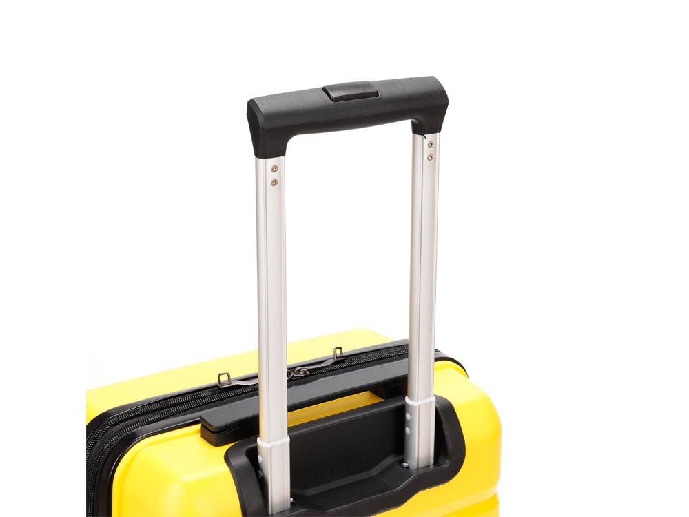 Чемодан TORBER В Отпуск, жёлтый, полипропилен, 33 х 22 х 53 см, 35 л — изображение 4