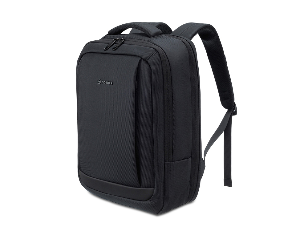 Рюкзак TORBER ВОЯЖ c отделением для ноутбука 17'', черный, полиэстер 900D, 31х17х44 см, 18 л — изображение 2