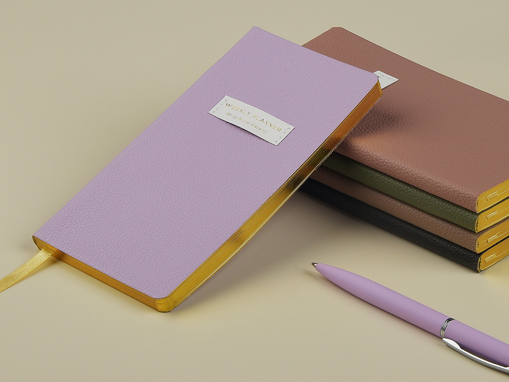 Еженедельник недатированный А6 Morandi. Пыльная роза с нашивкой, пыльно-розовый — изображение 9