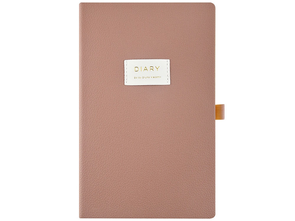 Ежедневник недатированный А5 Morandi. Пыльная роза с нашивкой, пыльно-розовый — изображение 2