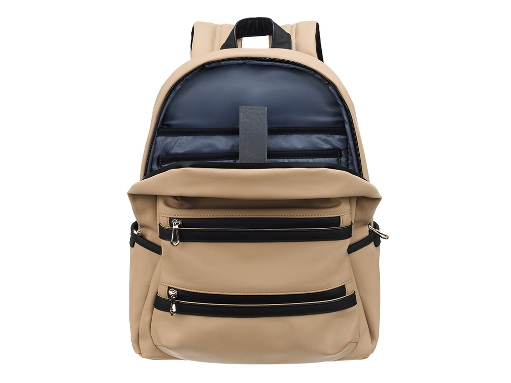 Рюкзак TORBER НОВА с отделением для ноутбука 14.1, бежевый, полиэстер, 31,5 х 12,5 х 39,5 см — изображение 5