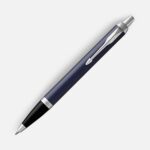 Ручка шариковая Parker IM Core Matte Blue CT, темно-синяя с черным