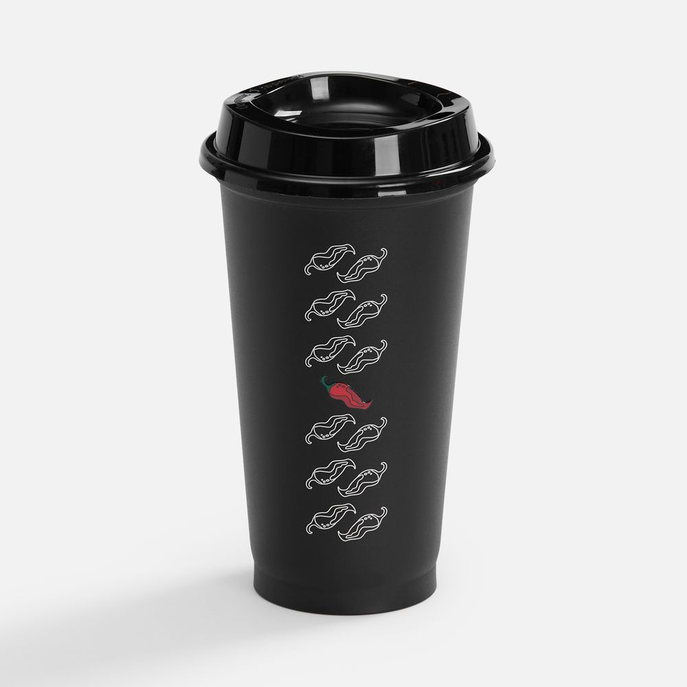 Стакан с крышкой Color Cap, ver.2, черный — изображение 2