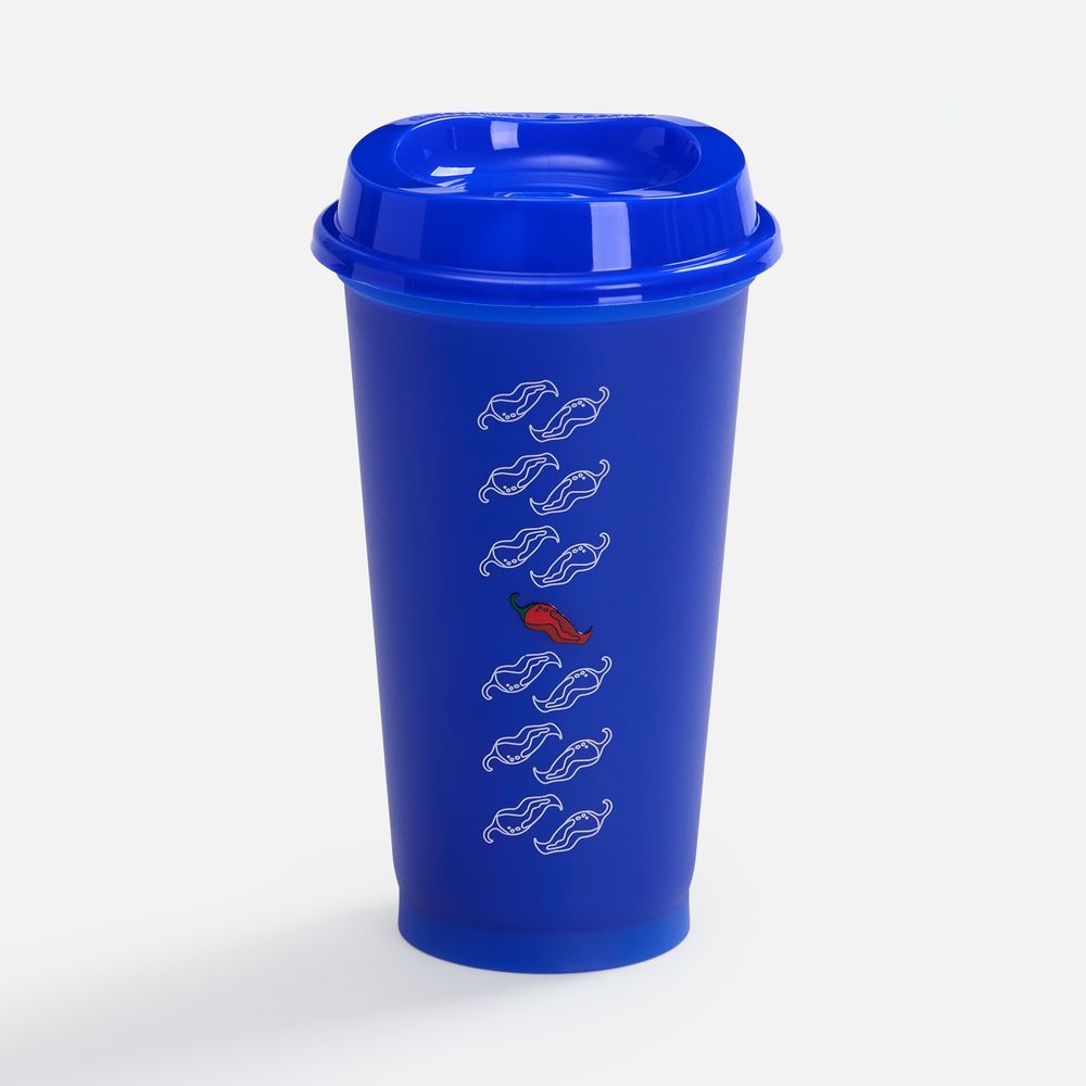 Стакан с крышкой Color Cap, ver.2, синий — изображение 2