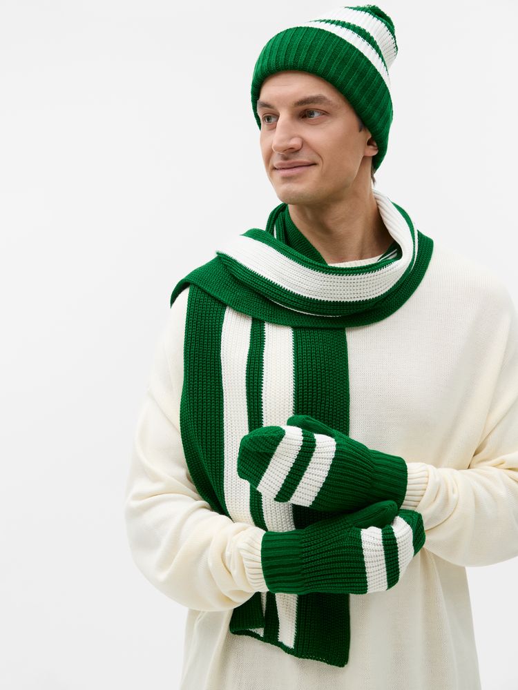Шапка Winwear, темно-зеленая (глубокий зеленый) — изображение 7