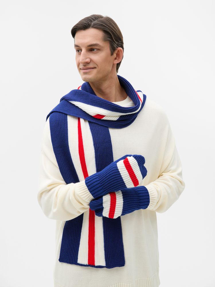 Шарф Winwear, темно-синий (кобальт) — изображение 3