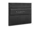 Портмоне для кредитных карт BUGATTI НОМ | NOME, с защитой данных RFID, черное, натуральная воловья кожа, 10,2х0,3х8,2 см