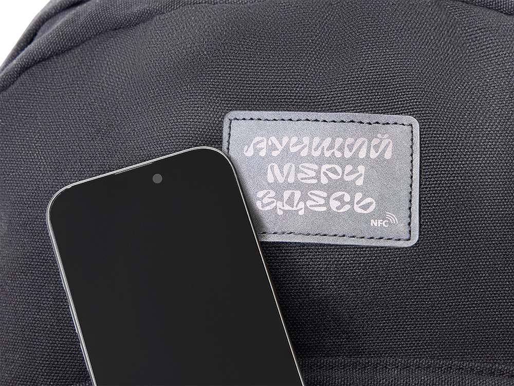 Рюкзак Shammy для ноутбука 15, черный, NFC патч — изображение 3