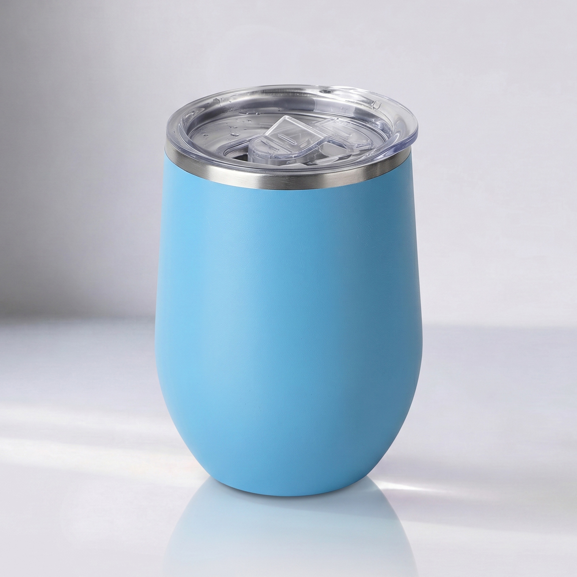 Термокружка Sense Gum, soft-touch, непротекаемая крышка, 370мл, голубой