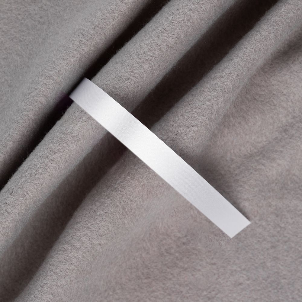 Лента сатиновая Satin 10 М, белая, 70 см
