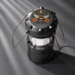 Туристический фонарь с эффектом пламени Beacon, серый с УФ ДТФ