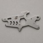 Мини-мультитул карманный Stinger, 60 x 31 мм, 5 функций, акула, нержавеющая сталь, серебристый, в блистере