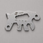 Мини-мультитул карманный Stinger, 55 x 35 мм, 5 функций, медведь, нержавеющая сталь, серебристый, в блистере