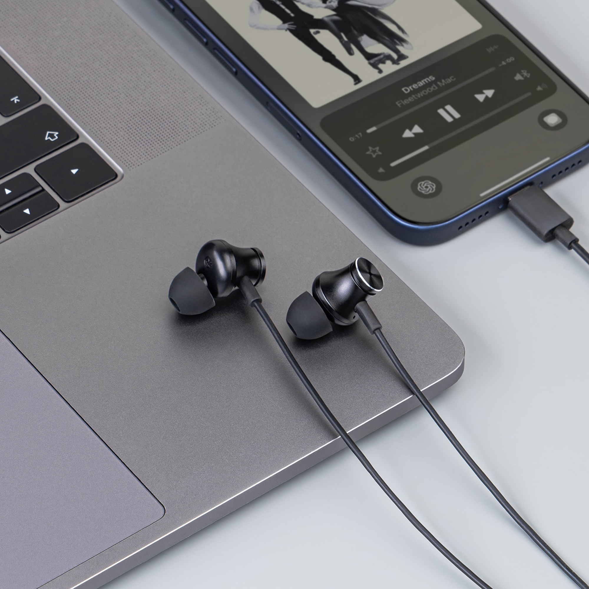 Стереогарнитура Stereo Aura ANC, USB-C, черный, Deppa — изображение 4