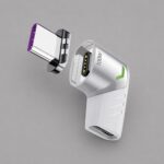 Адаптер USB-С - USB-C, магнитный, белый, Deppa