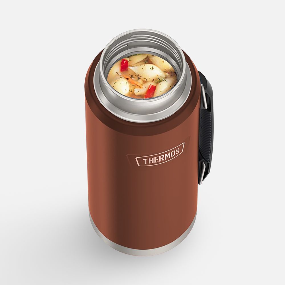 Термос Icon 1200, коричневый — изображение 7