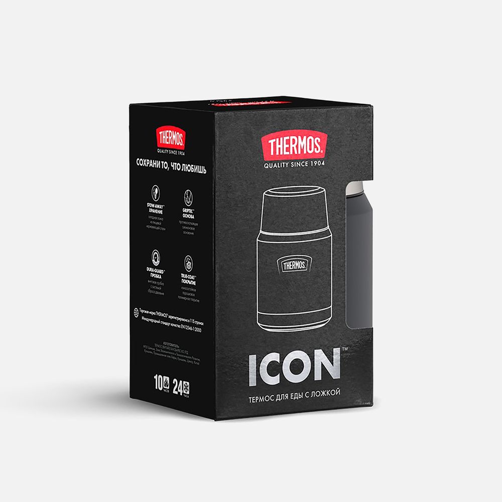 Термос для еды Icon 470, черный — изображение 9