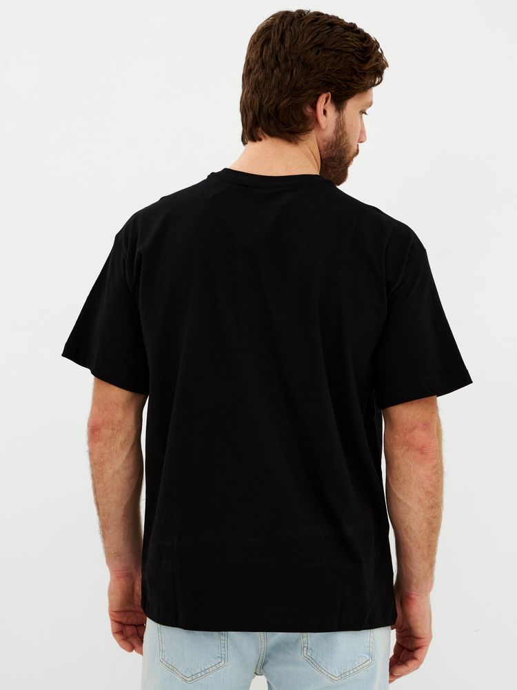 Футболка Oversize Premium, черная — изображение 4