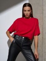 Футболка Oversize Premium, красная