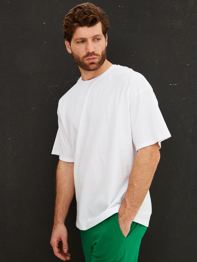 Футболка Oversize Premium, белая — изображение 2