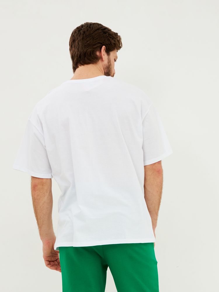 Футболка Oversize Premium, белая — изображение 6