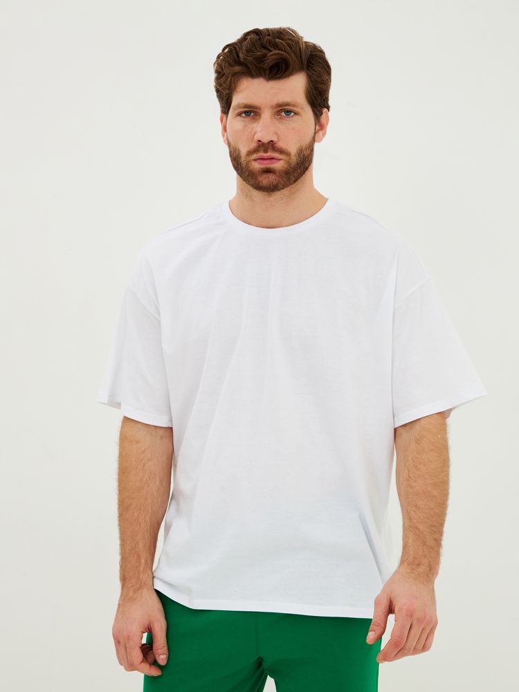 Футболка Oversize Premium, белая — изображение 4