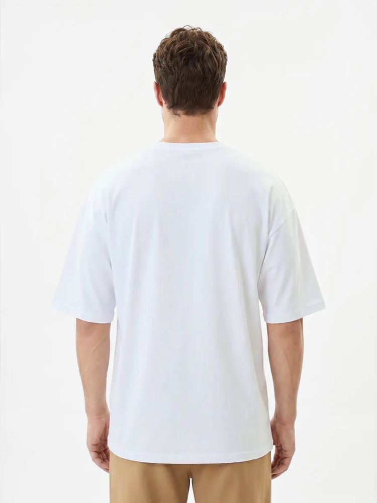 Футболка Oversize Premium 210, белая — изображение 2