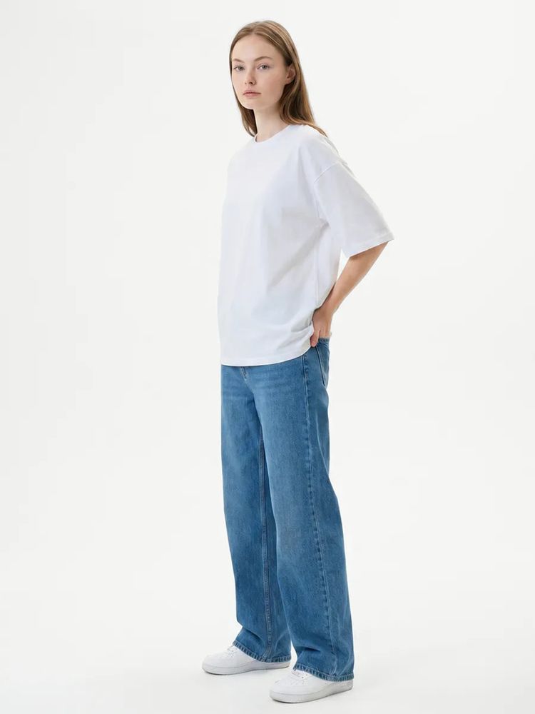 Футболка Oversize Premium 210, белая — изображение 7