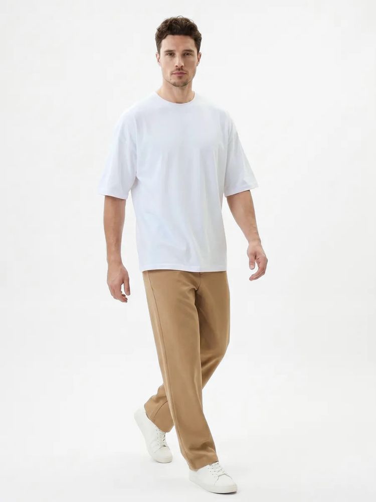 Футболка Oversize Premium 210, белая — изображение 5