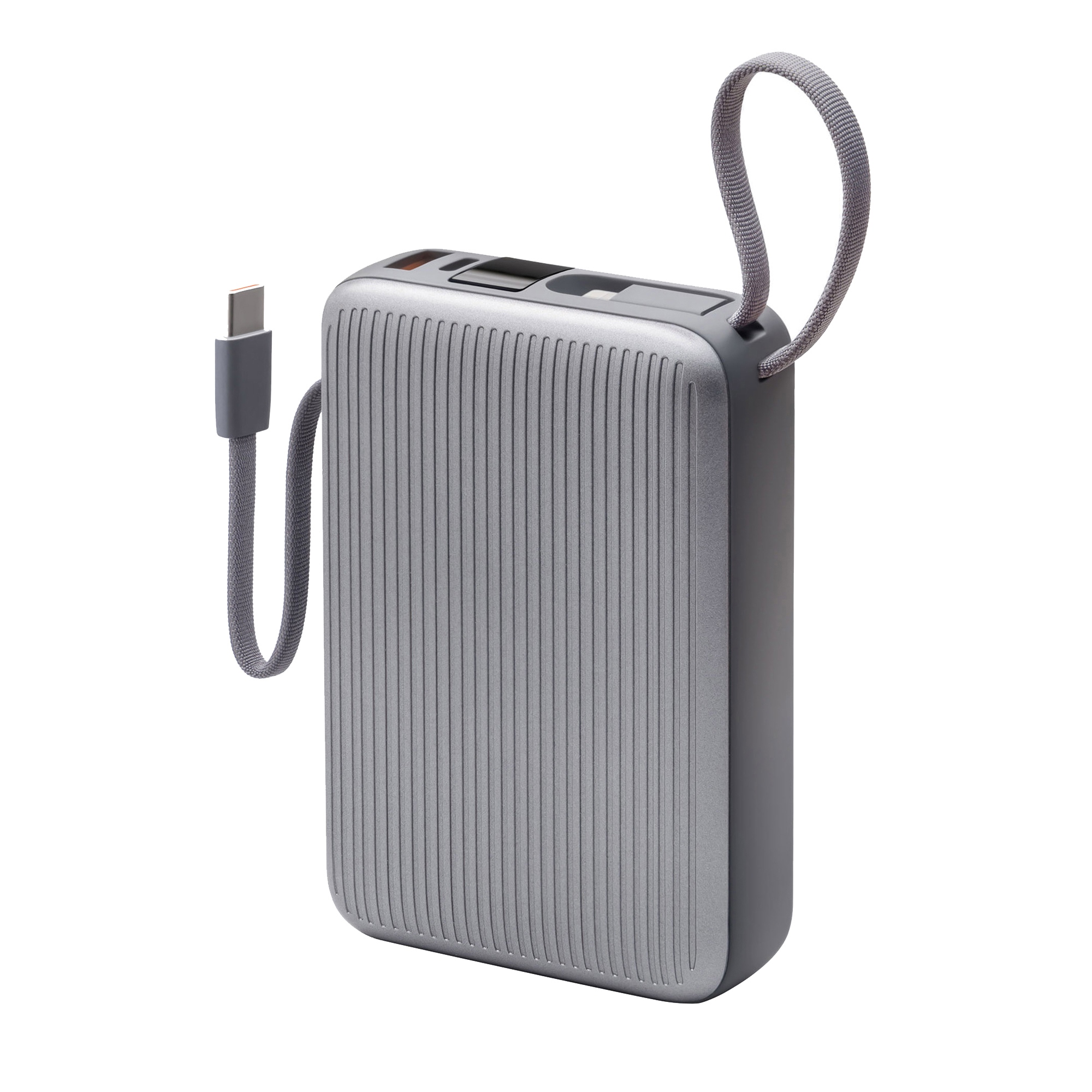 Внешний АКБ NRG Turbo Cable 20000 mAh, 22,5Вт, графит, Deppa — изображение 2