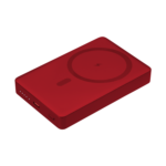 Внешний аккумулятор Атлантис Плюс PD (Atlantis PD Plus) 10000mAh с функцией беспроводной зарядки 15W, красный