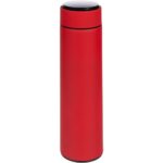 Смарт-бутылка с заменяемой батарейкой Long Therm Soft Touch, красная, без пакета